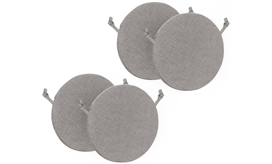 Image 7: Set di 4 cuscini sedia sfoderabili