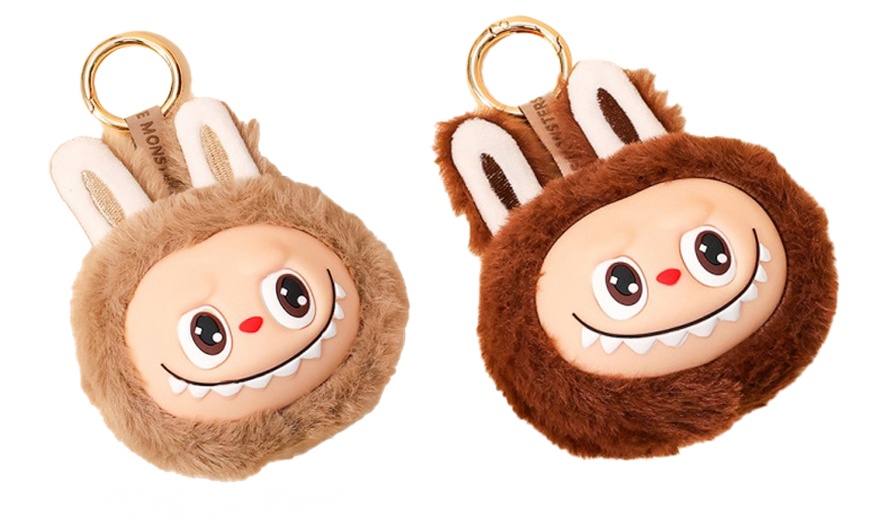 Image 12: Labubu Inspired Plush Keychain Dolls