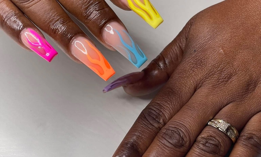 Image 21: Manicures with Color Coat, Gel, French or Acrylic + Gel Polish Options