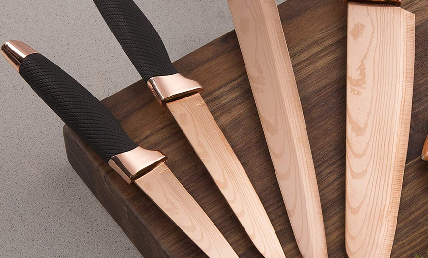 Image 9: Tower 10-Piece Rose Gold Cookware