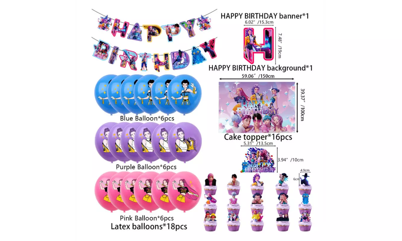 Geburtstagsdekorationsset im Monster Hunters-Design