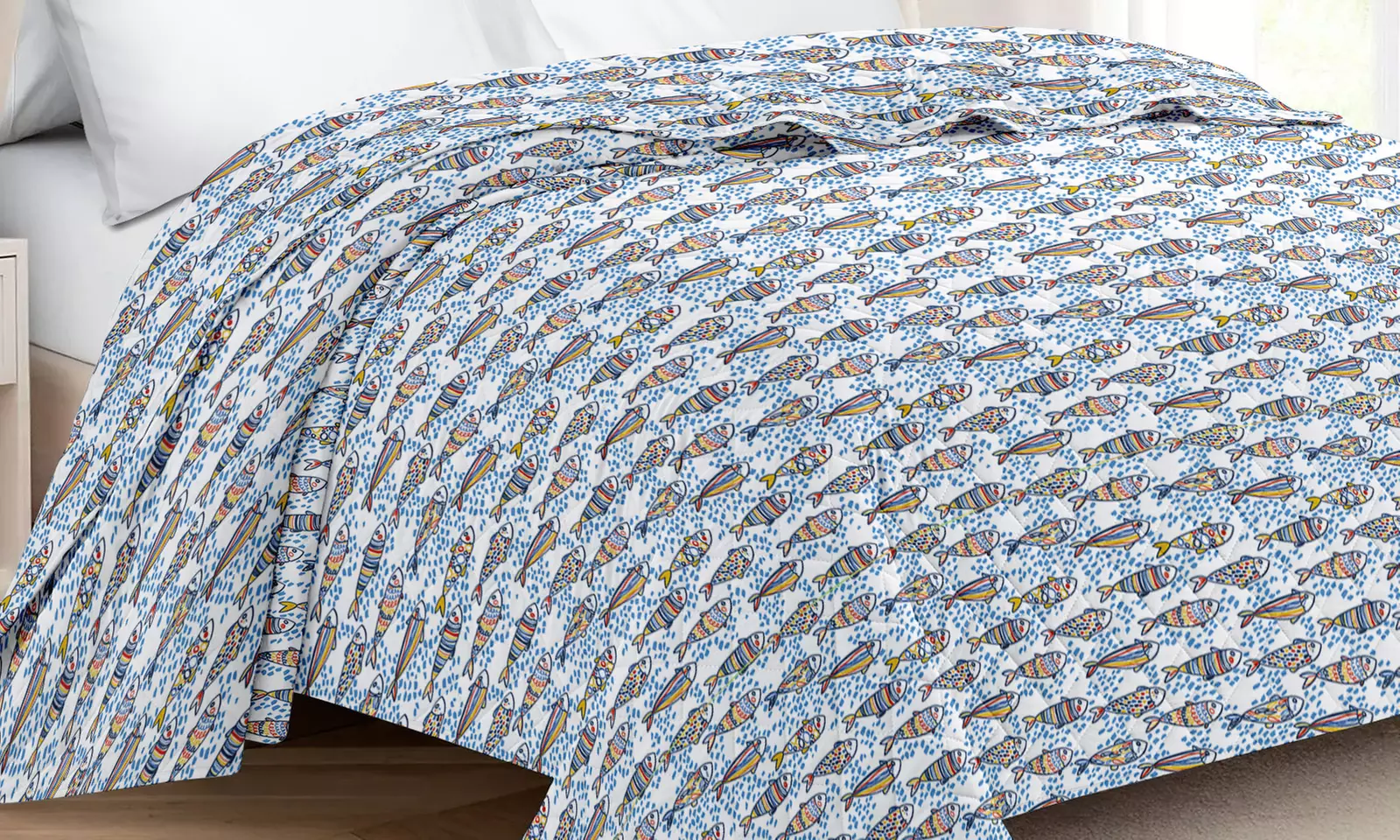 Tweezijdig bedrukte deken