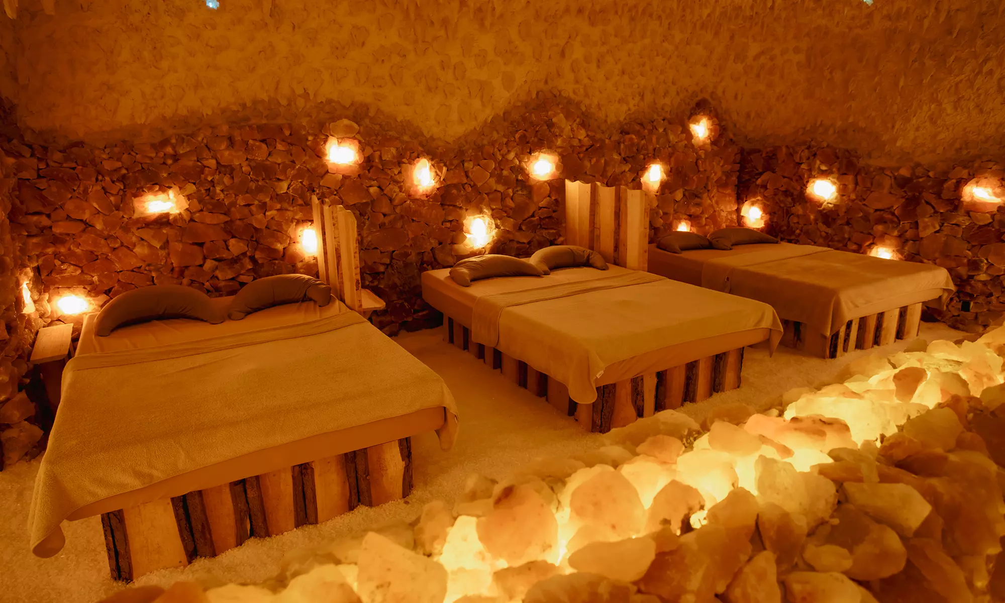 2x 45 Min. Salzgrotte für 1 Person oder 45 Min. Entspannung zu zweit