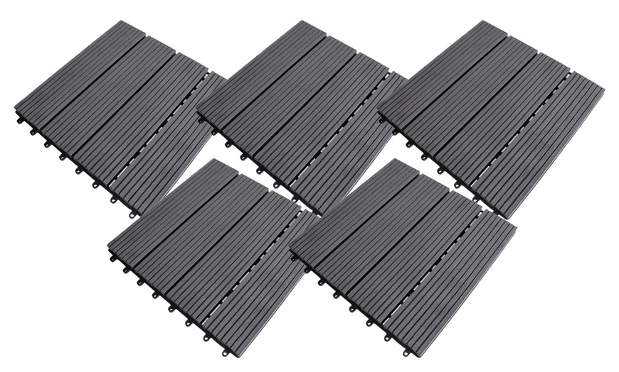 Image 2: Losas de jardín en color gris antracita