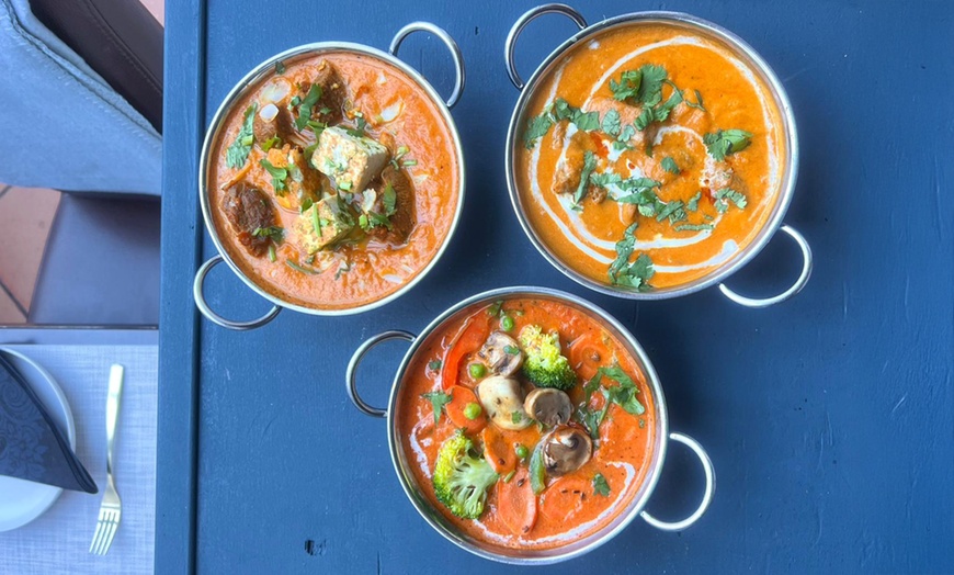 Image 5: 3-Gänge-Menü (Vorspeise + Hauptgericht nach Wahl + indisches Dessert)