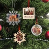 Image 1: Personalized Photo Christmas Ornaments - Up to 32% Off