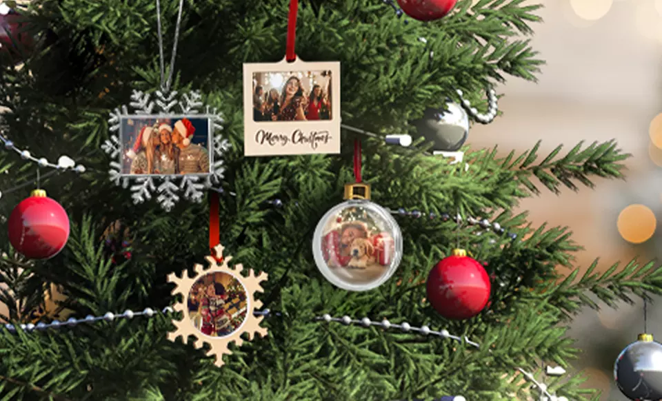 Personalized Photo Christmas Ornaments - Up to 32% Off