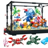 Image 1: LEGO Inspired Fish Tank Building Block Lighting Aquarium Set