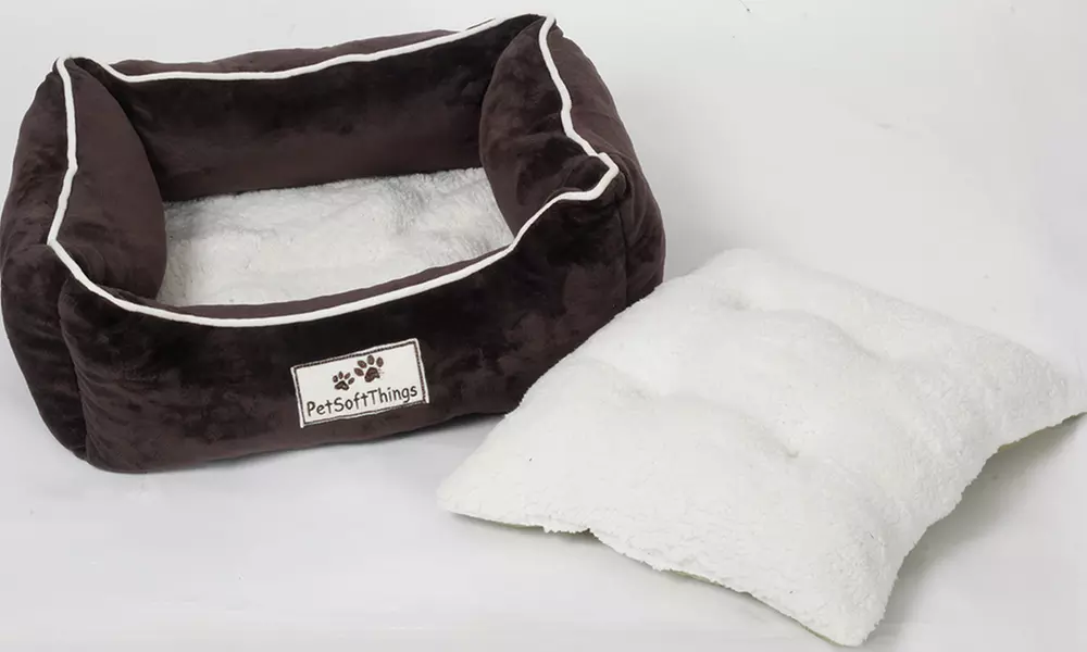 Plush Fluffy Soft Warm Calming Medium Small Dog Puppy Kitten Cat Pet Bed Cuddle