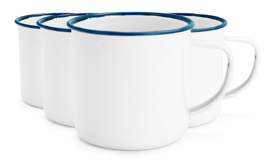 Image 6: White Enamel Coffee Mug