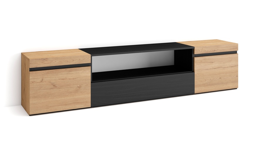 Image 30: Mueble para televisor y opción de chimenea eléctrica o almacenamiento