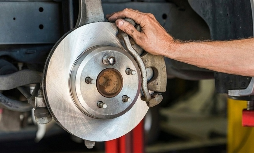 Image 3: Brake Service: Pads or Rotors, Parts & Labor, or Labor Only Options