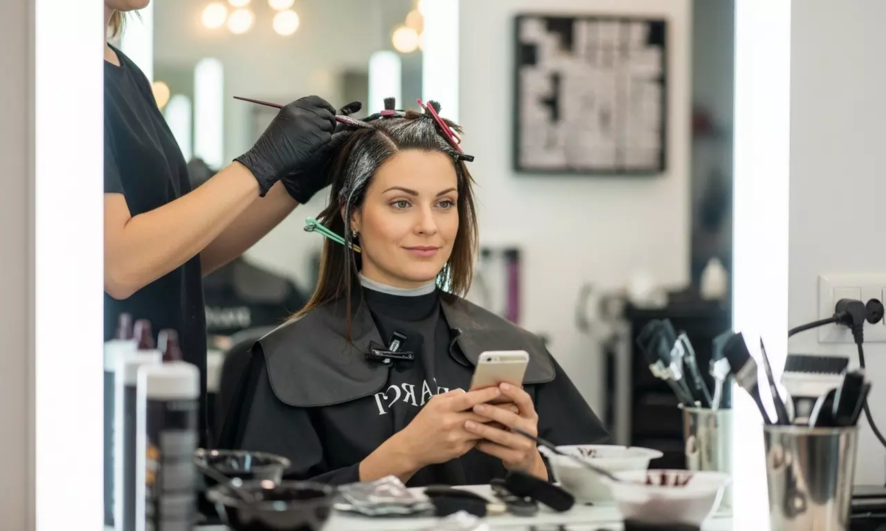 Haircut or Trim w/ Shampoo/Roots Touch Up/Full Color & Blow Dry