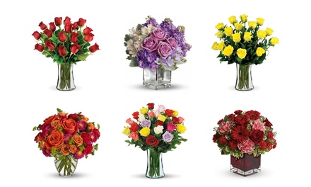 Up to 70% Off Beautiful Roses with Vase and Delivery from ❀ Blooms Today ❀