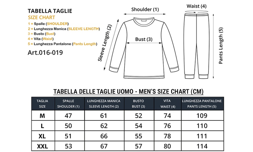 Image 2: Pyjama Hollywood Milano pour homme ou femme