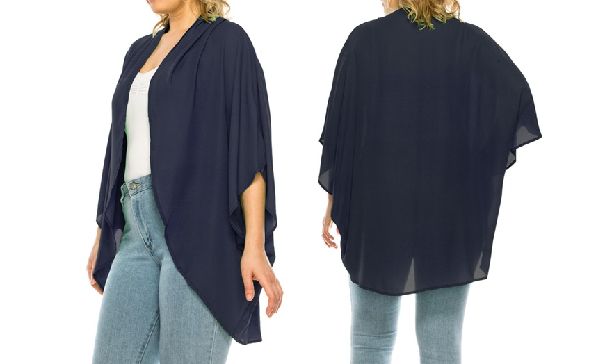 Image 17: MOA Collection Women's Loose Fit Cardigan Sweater