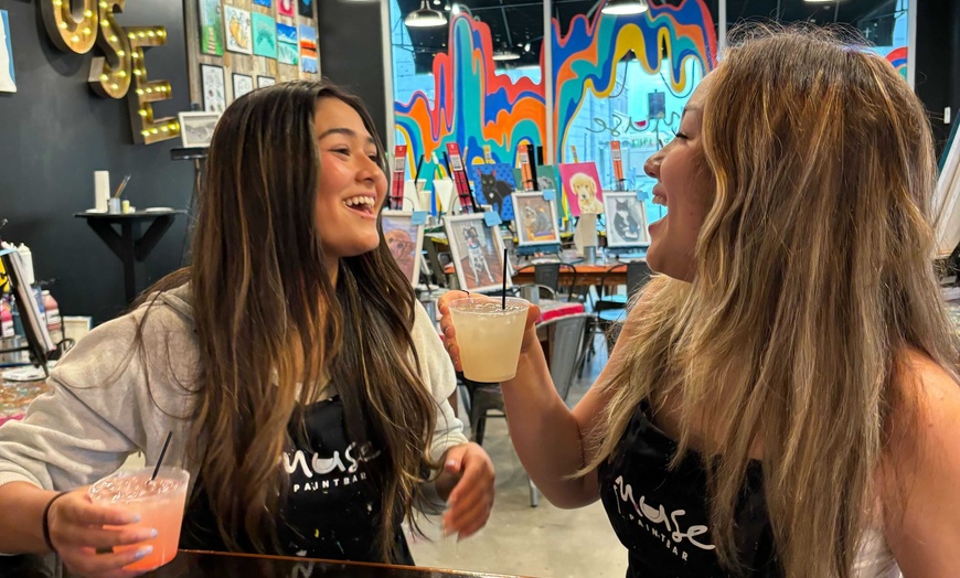 Image 10: Paint and Sip Experience for Two or Four at Muse Paintbar: Nashville