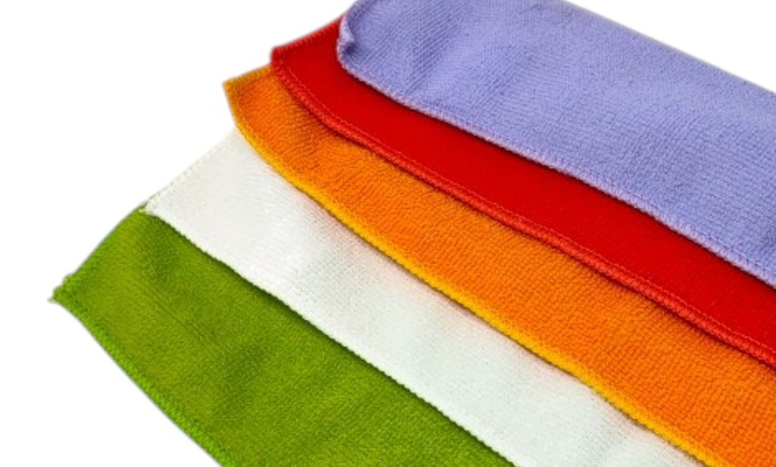 Image 5: Set van 5 of 10 microvezel vaatdoekjes