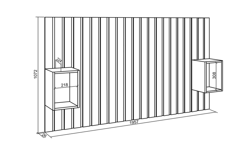 Image 26: Cabecero de cama disponible en diferentes tamaños y colores