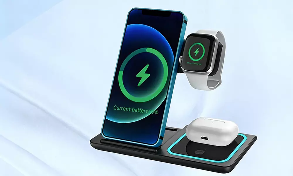 3-in-1 Foldable Wireless Charging Stand
