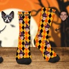 Image 4: Personalisierbare Socken mit eigenem Foto im Halloween-Design
