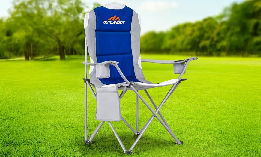 Image 7: Vivo Pack of Two Camping Chairs