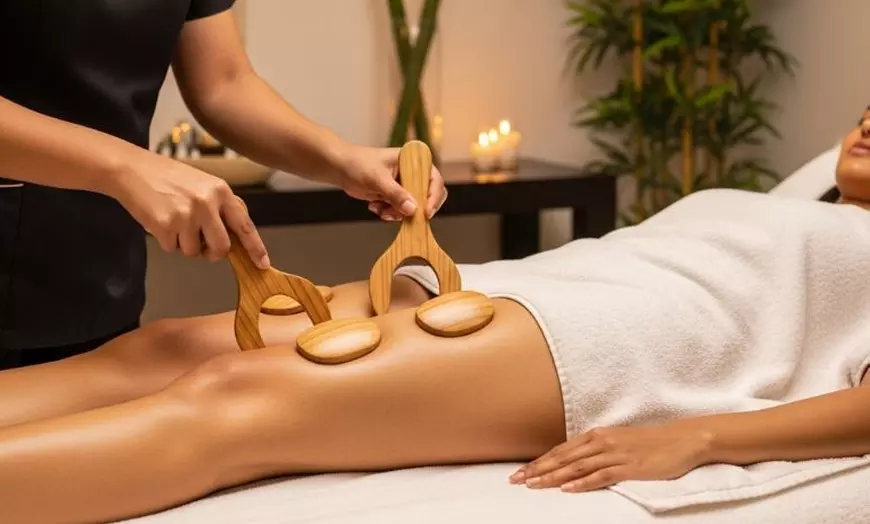 Image 1: Hasta 6 sesiones de maderoterapia con presoterapia de 1 h