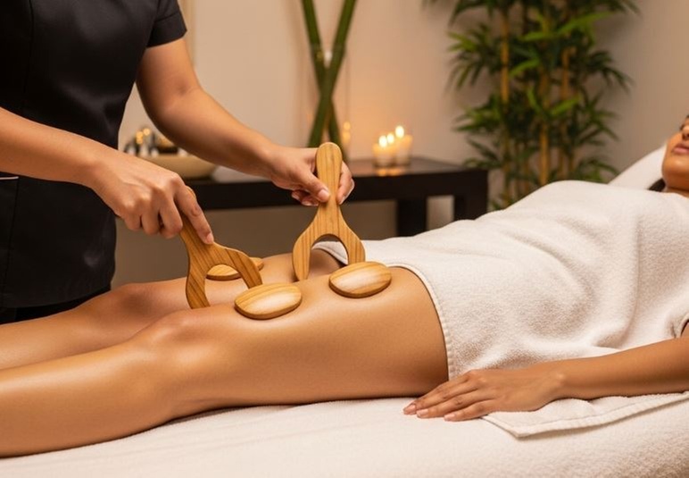 Hasta 6 sesiones de maderoterapia con presoterapia de 50 minutos