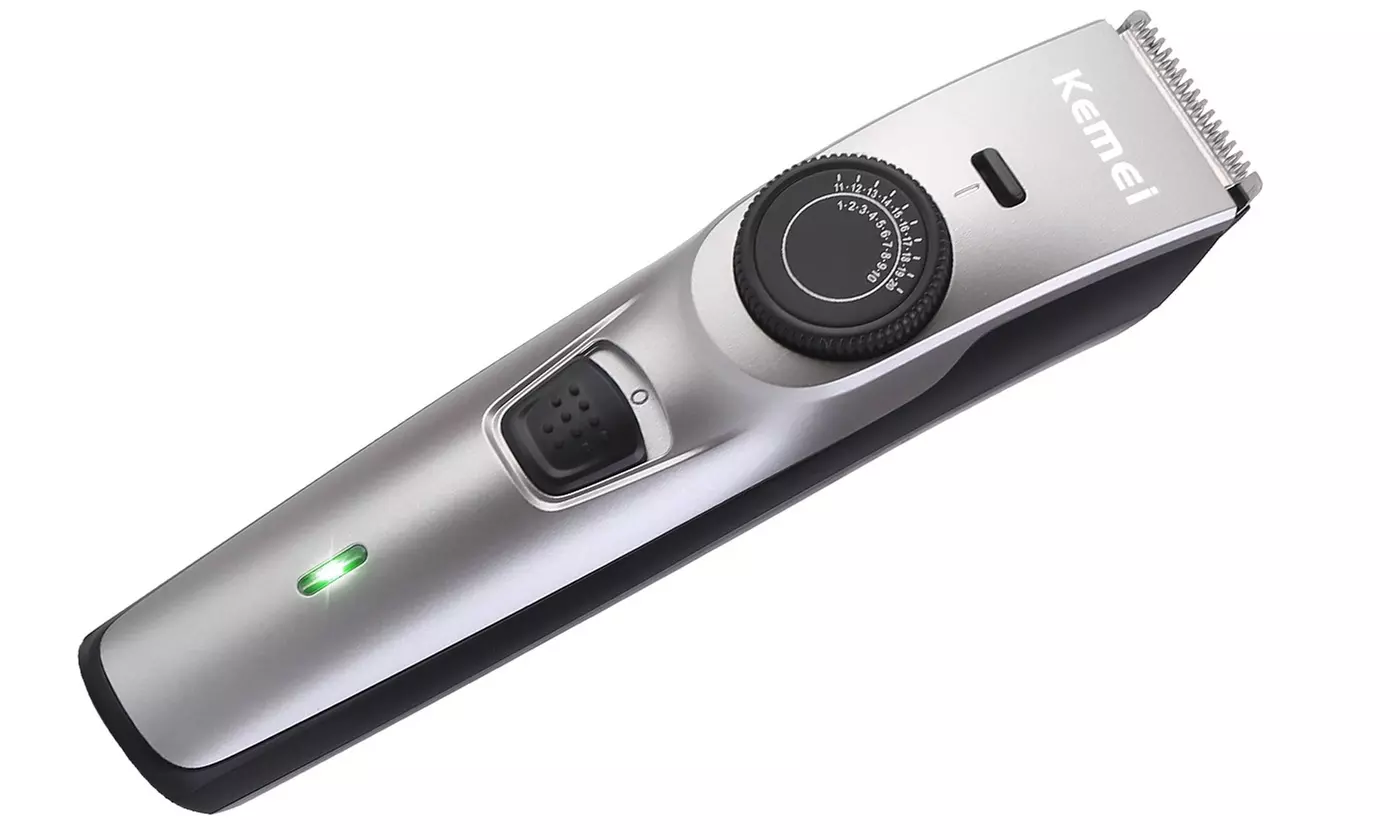 KEMEI Men's Cordless Electric Beard Trimmer Clipper Shaver Grooming Kit - Second Medium