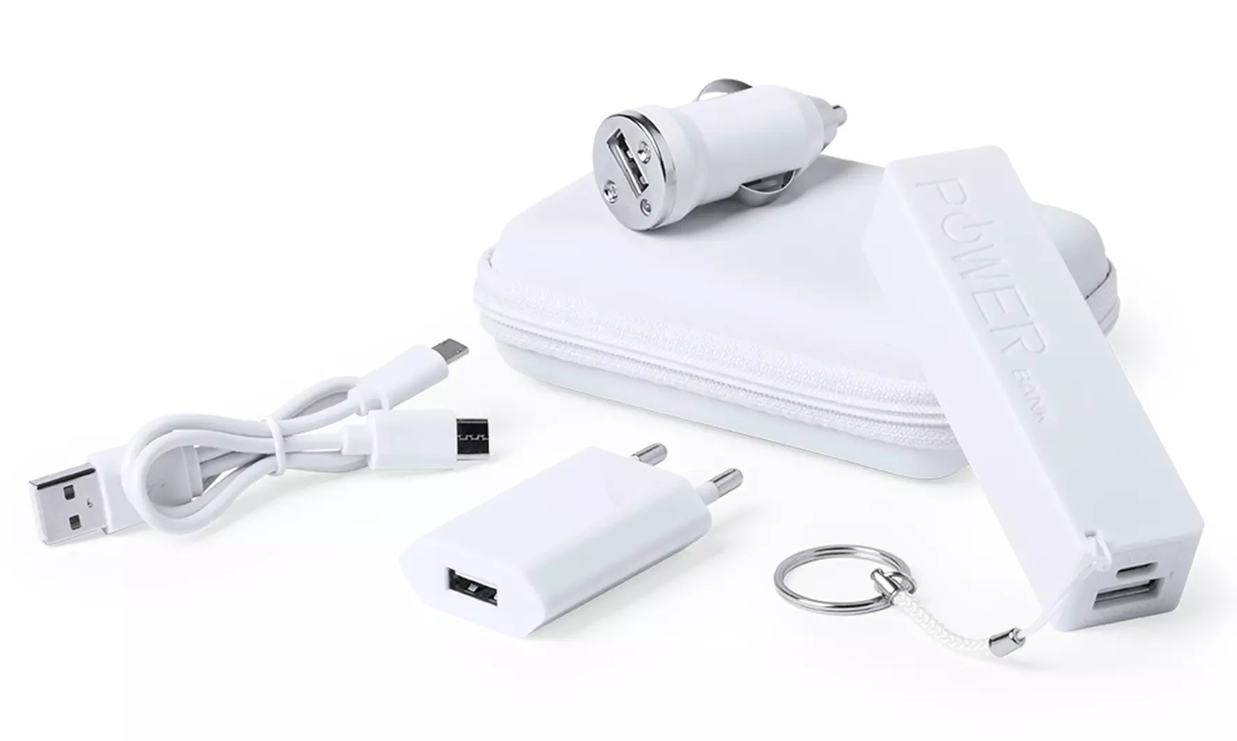 1 ou 2 packs voyage compatibles iPhone 5 et plus : câble, prise murale, batterie de secours et chargeur allume cigare - Primary Image