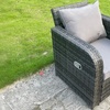 Image 3: Fimous Rattan-Effect Reclining Chair