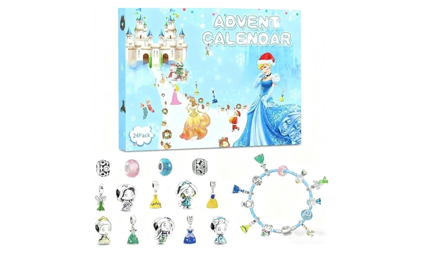 Image 2: Girls Beaded Princess Countdown Calendar