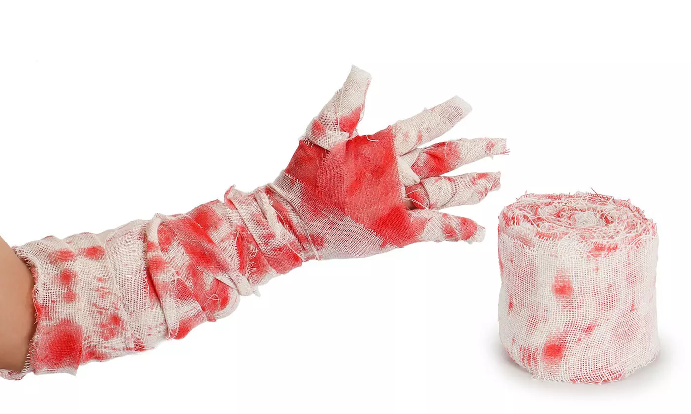33ft Halloween Creepy Decoration Bloody Bandage Cloth Gauze Creepy Scary