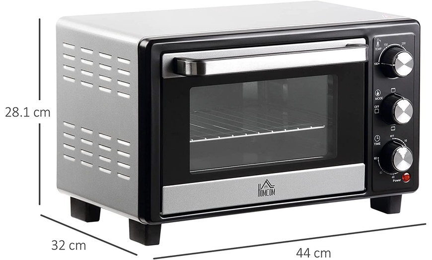 Image 6: HomCom 16L Countertop Mini Oven