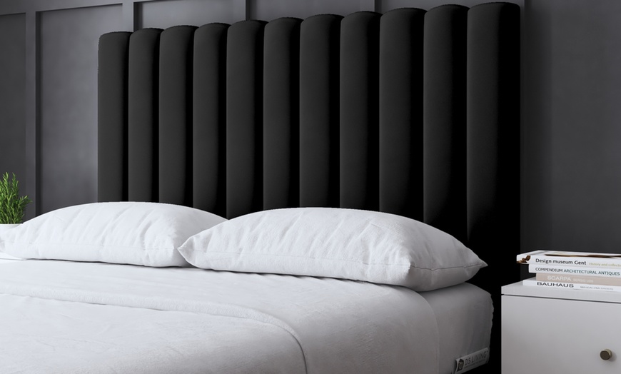 Image 12: Evangeline Panel Bed with Optional Ottoman Gas Lift Storage