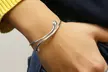 Teardrop Open Cuff Bangle Flexible Bracelet For Women Multiple Options - Second Medium
