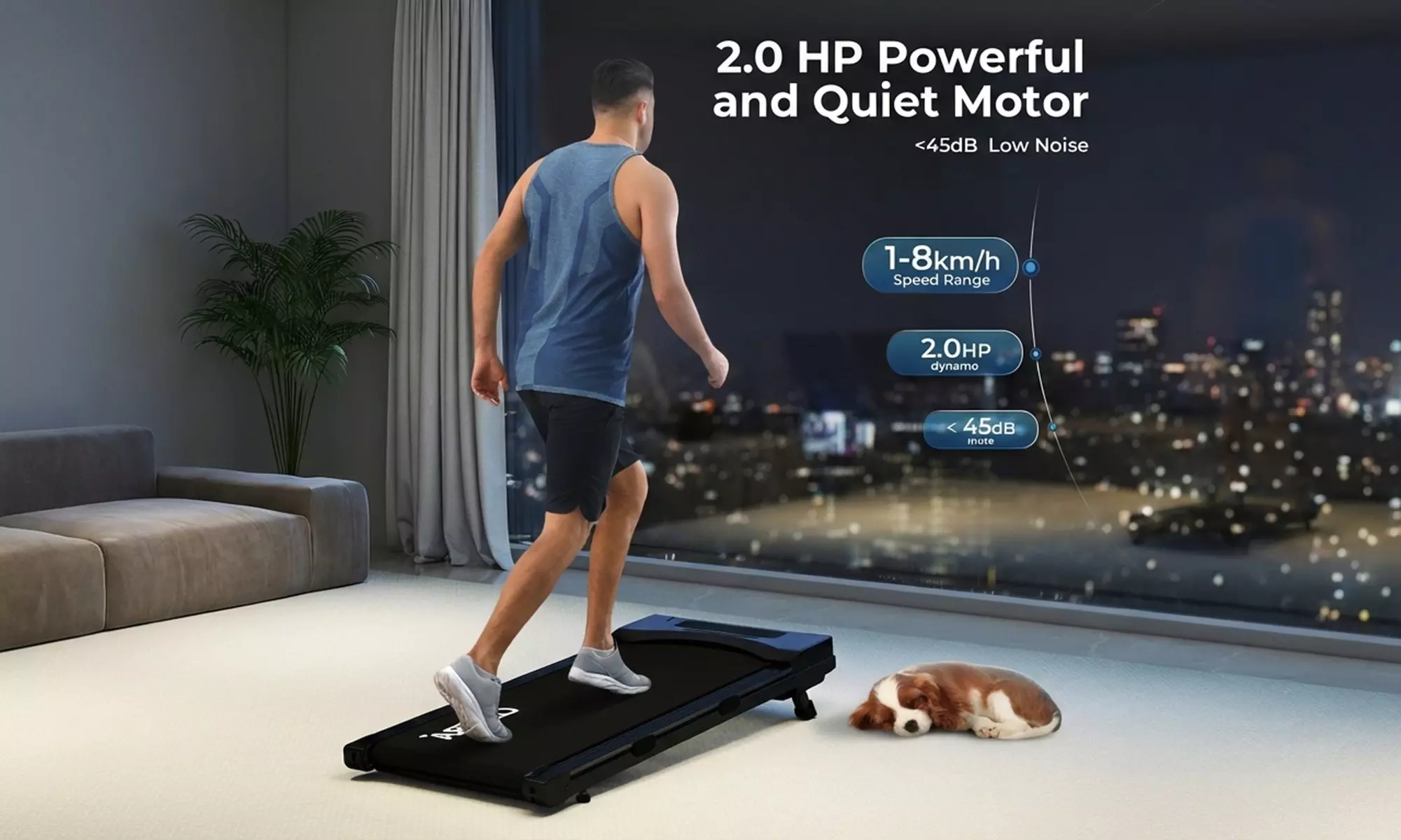 Centra Smart Foldable Home Treadmills With App Integration