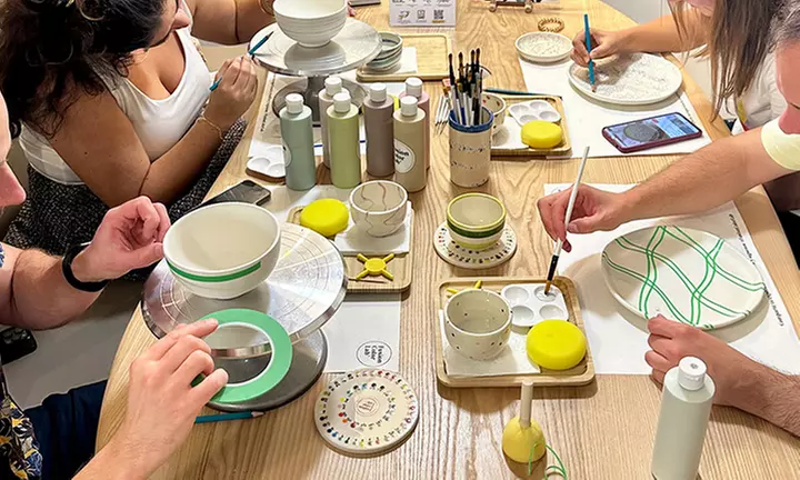 Taller de pintura en cerámica para 1, 2 o 4 personas