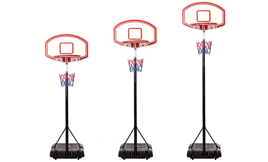 Image 2: HomCom Basketball Stand