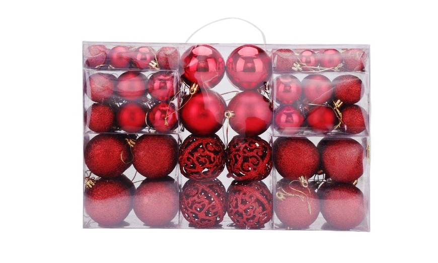 Image 12: Set di 100 palline natalizie per albero