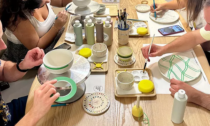 Taller de pintura en cerámica para 1, 2 o 4 personas