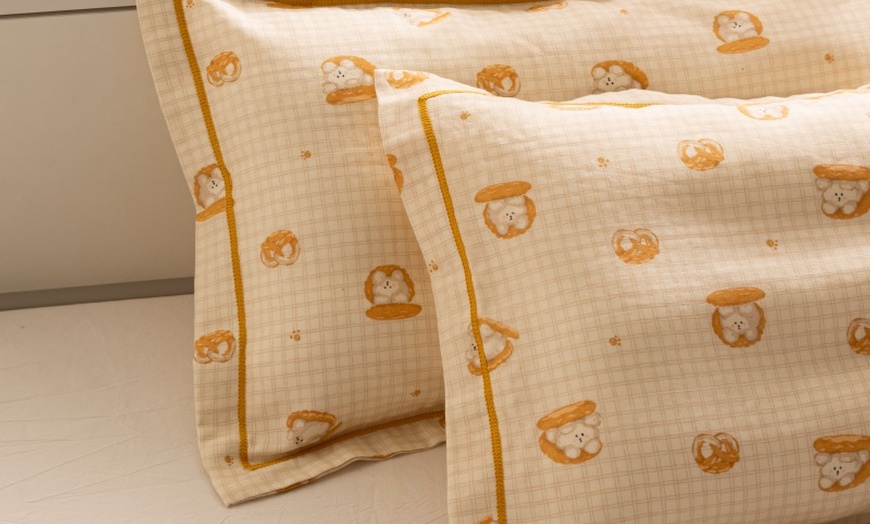 Image 80: Breathable Pure Cotton Kids Pillowcase Pair