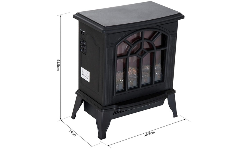 Image 91: HomCom Indoor Fireplace Heater