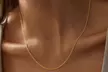Italian 925 Sterling Silver 1MM Thin & Sturdy Cable Chain Necklace 16"-24" - Second Medium