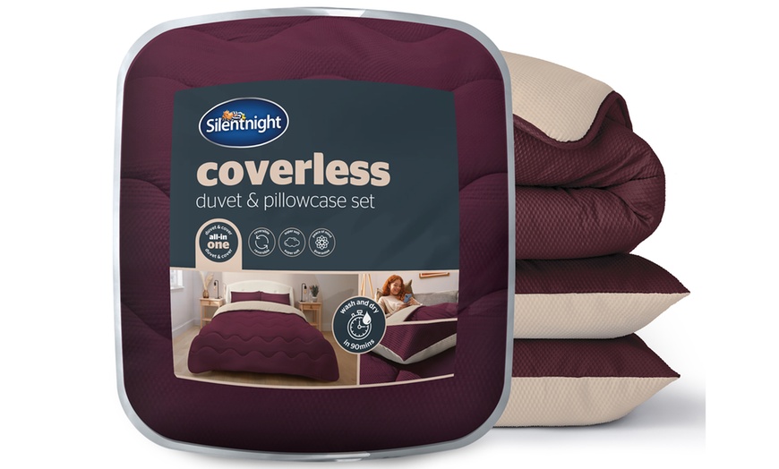 Image 4: Silentnight 10.5 Tog Seersucker Coverless Duvet Set