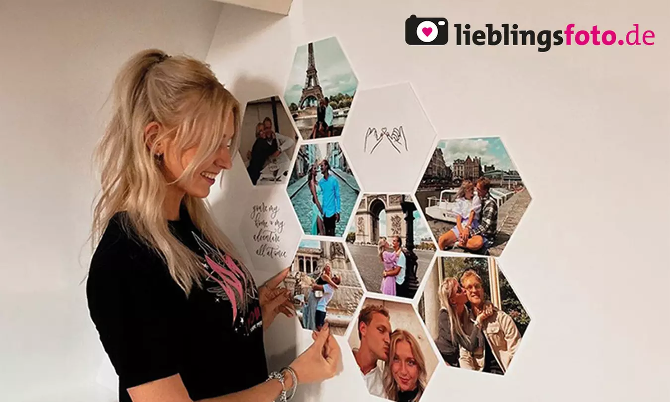 Hexagon-Foto in verschiedenen Größen von Lieblingsfoto (bis zu 86% sparen*) - Primary Image