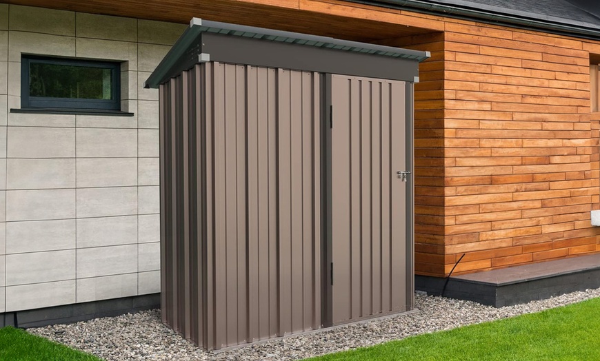 Image 4: 5ft x 3ft Metal Garden Shed - Organise Your Garden in Style