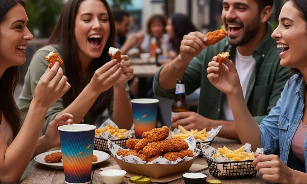 Crispy Chicken for One, Two or Four People Each 2 Chicken Tenders
