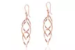 Sterling Silver Layered Drop Earrings - Second Medium