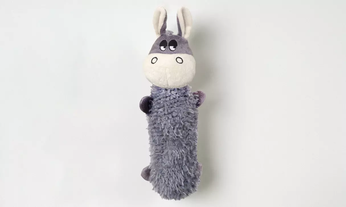 Scoochie Crackly Crunchers Debbie Donkey Water Bottle Dog Toy - Primary Image